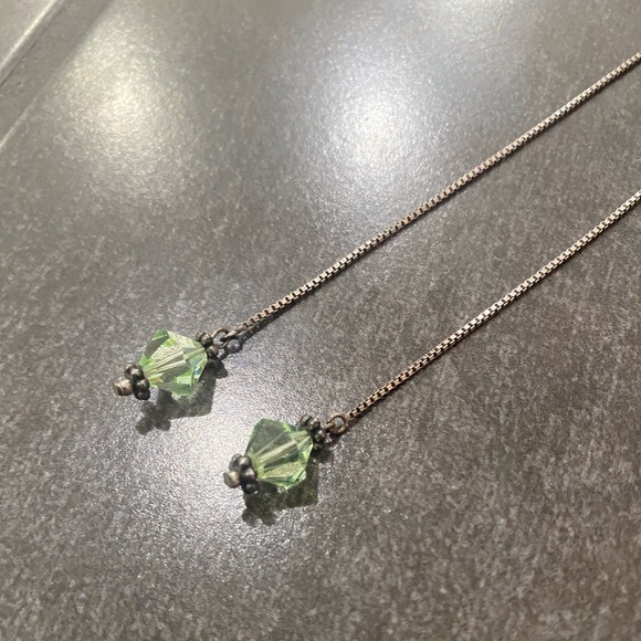 Sterling Silver chain earrings - Picture 2 of 7